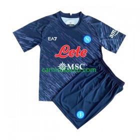 Camisolas de futebol SSC Napoli Criança Equipamento 3ª 2022/23 Manga Curta